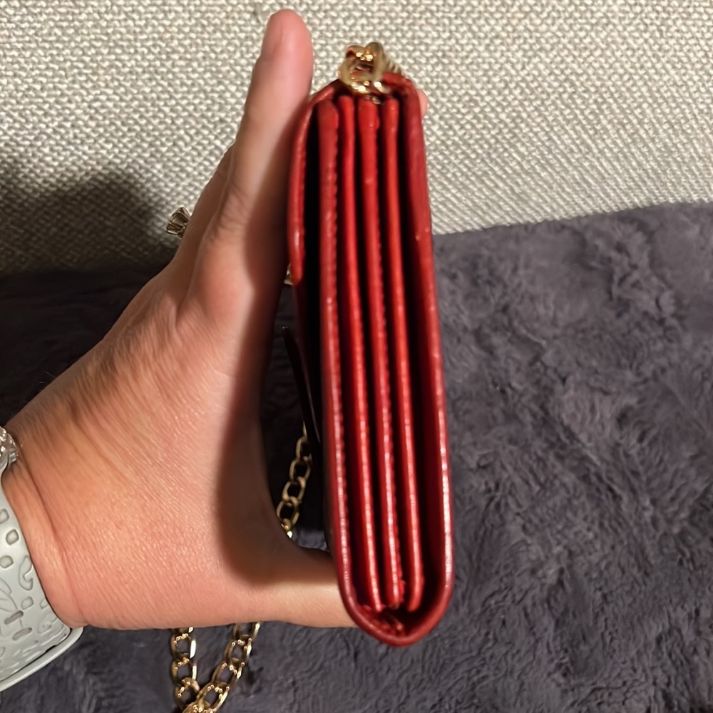 Authentic Fendi clutch WOC leopard red - Picture 5 of 17
